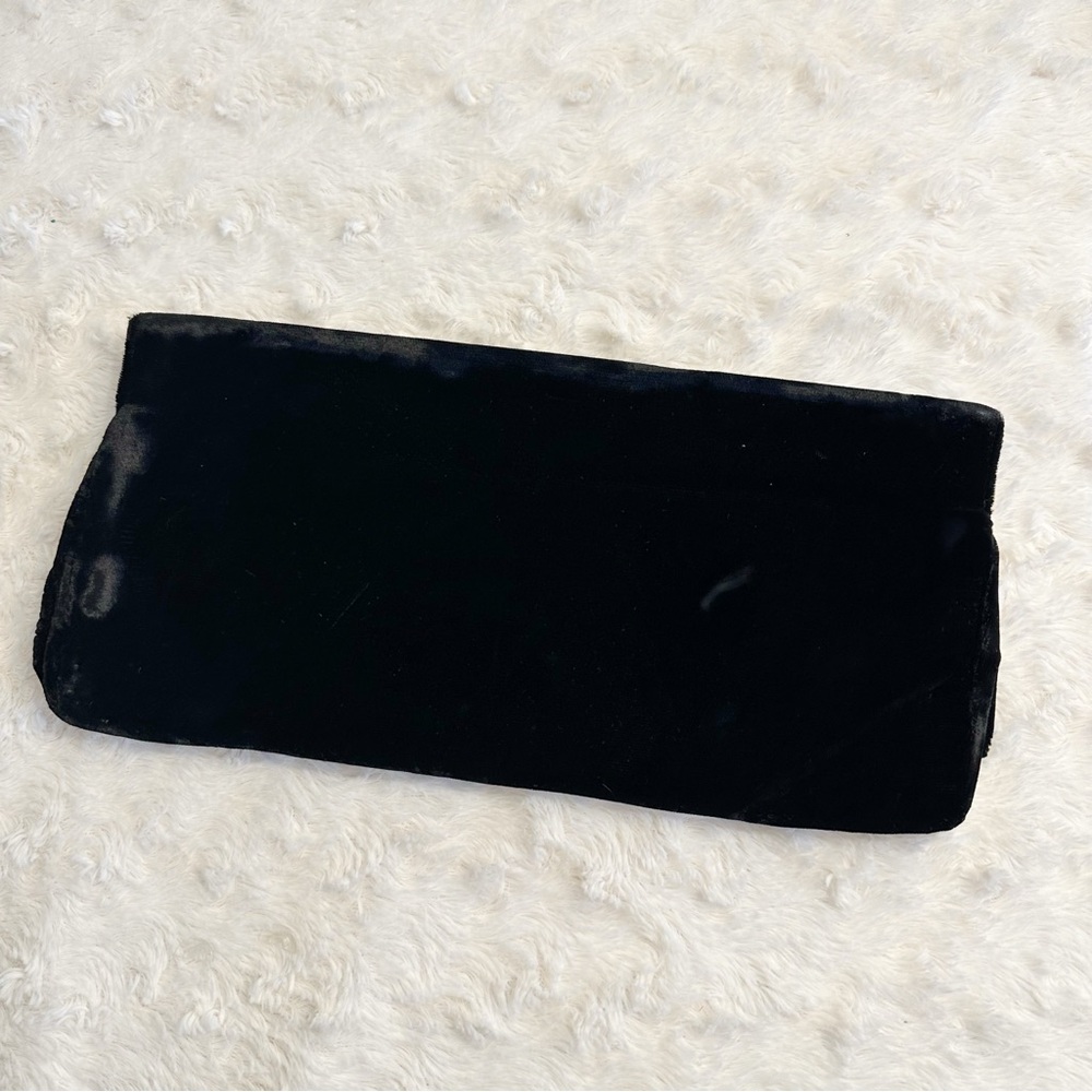 Vintage Black Velvet Clutch
